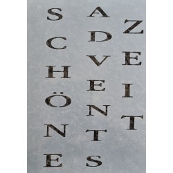 Schablone Schöne Adventszeit