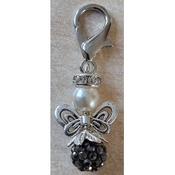 Strassperlen Engeli dunkelgrau