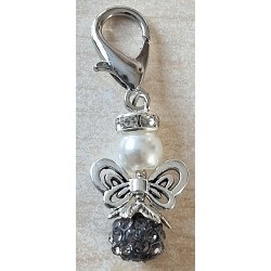 Strassperlen Engeli silbergrau