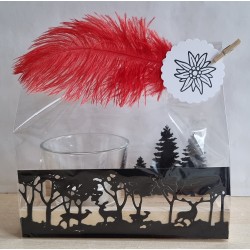 Teelicht Holz/Glas...