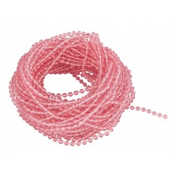Perlenband transparent rosa