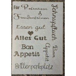 Schablone Freudentränen