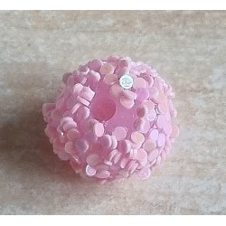 Harzperle rosa/glitzer