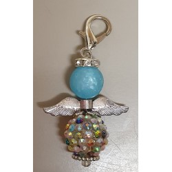 Perlen-Engel bunt/türkis