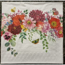 Serviette Blumen