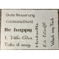 Schablone Gesundheit