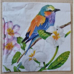 Serviette Bunter Vogel