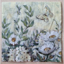 Serviette Margriten aquarell