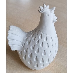 Beton Huhn weiss