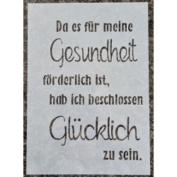 Schablone Da es für meine...