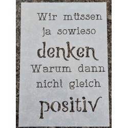 Schablone Wir müssen ja...