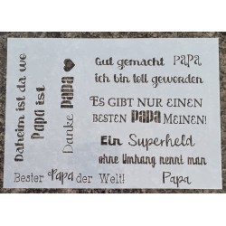 Schablone Papa
