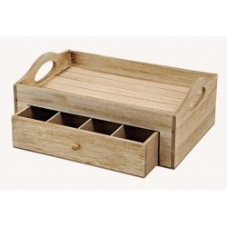 Holzbox mit Schublade