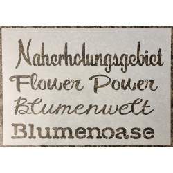 Schablone "Flower Power"