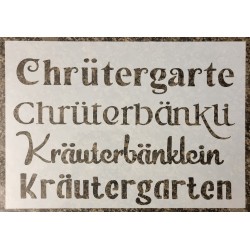 Schablone "Chrütergarte"