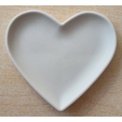 Beton Schale Herz weiss