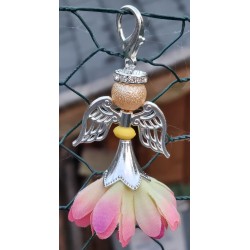 Blumen Engeli gelb/coralle