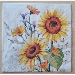 Serviette Sonnenblumen