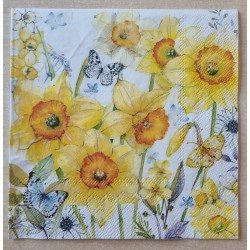 Serviette Osterglocken