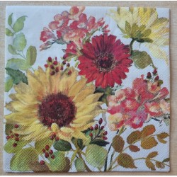 Serviette Sommer - Blumen