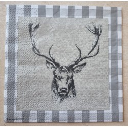 Serviette Hirschkopf