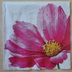 Serviette Blume pink