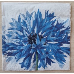 Servietten Blume blau