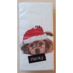 Taschentücher Hund mit Mütze