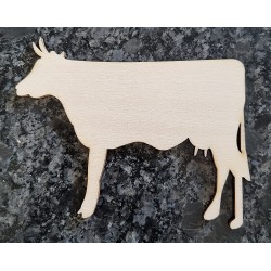 Holz Kuh natur 10 cm