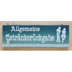 Schild Allgemeine...