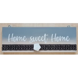 Schild Home sweet Home taupe