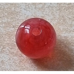 Kunststoff Perle rot