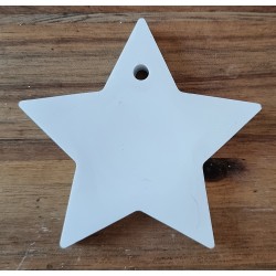 Beton Stern zum Hängen weiss