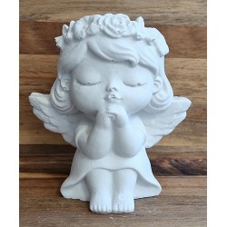 Beton Engelmädchen 1 weiss