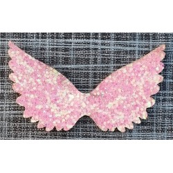Flügel Filz/Glitzer rosa