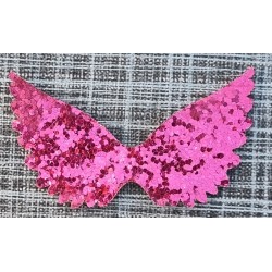Flügel Filz/Glitzer pink