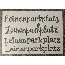 Schablone Leinenparkplatz