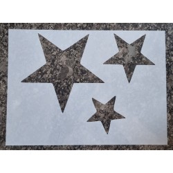 Schablone Sterne