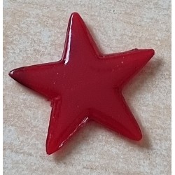 Kunststoff Stern flach rot