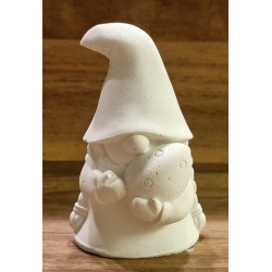 Beton Wichtel mit Ei