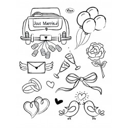 Clear Stamps Just Married