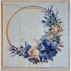 Serviette Blumenkranz...