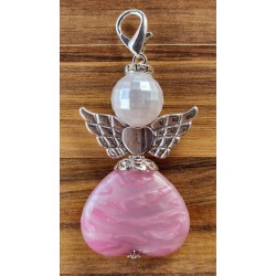 Herz Engel rosa/weiss