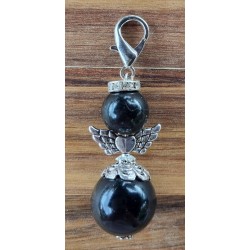 Perlen Engel schwarz