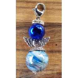 Perlen Engel blau/hellblau