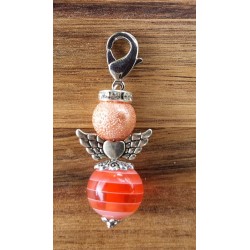 Perlen Engel lachs/orange