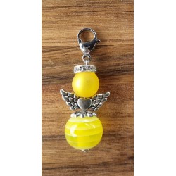 Perlen Engel gelb matt