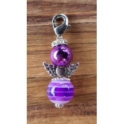 Perlen Engel violette glänzend