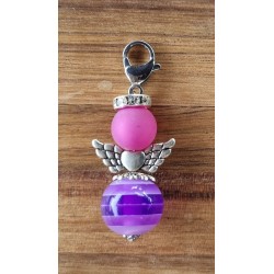 Perlen Engel violette matt