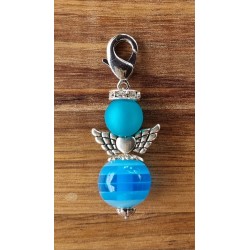 Perlen Engel türkis matt